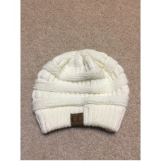 CC Beanie Cream Unisex Mujer Knit Slouchy Overd Slouch Thick Cap Hat   eb-04133378